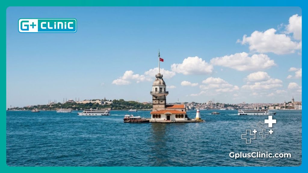 La Tour de Léandre sur le Bosphore, symbole d'une destination médicale de luxe.