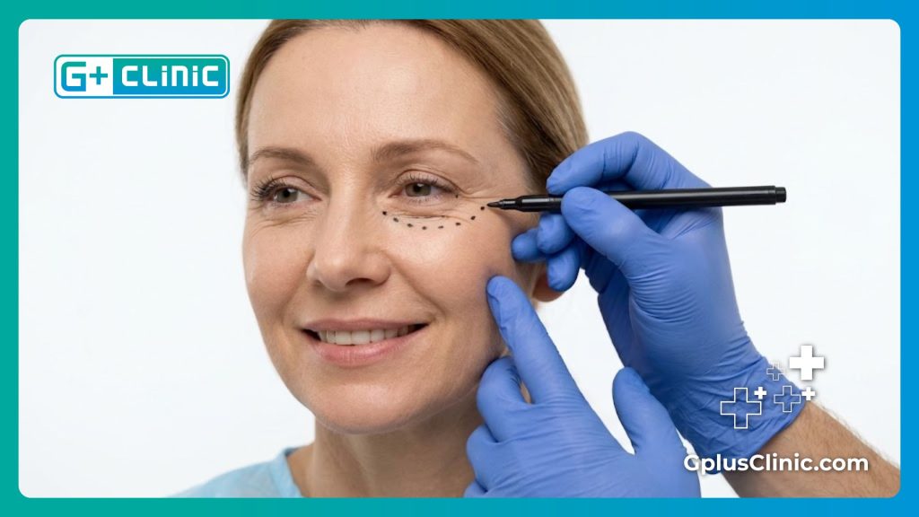 Flawless and refreshed results after successful under-eye rejuvenation.